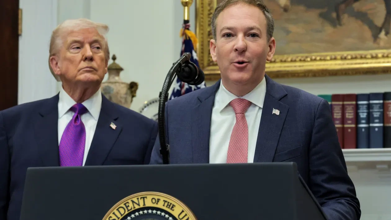 President Trump revokes EPA finding on greenhouse gas threat during a White House press conference.