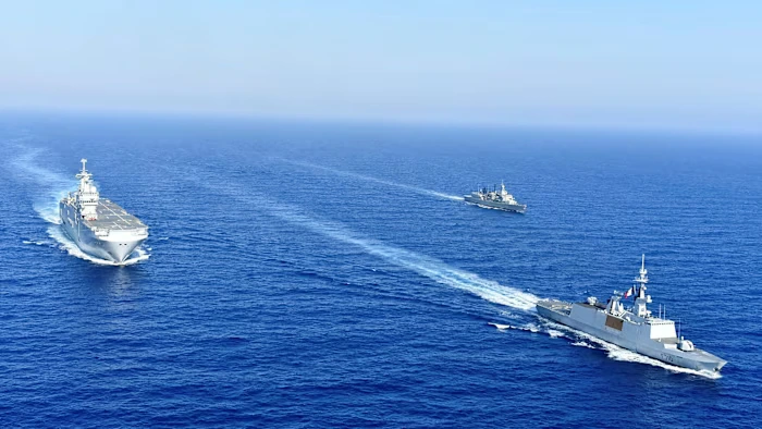 France and UK send warships to the Mediterranean Sea for regional security.